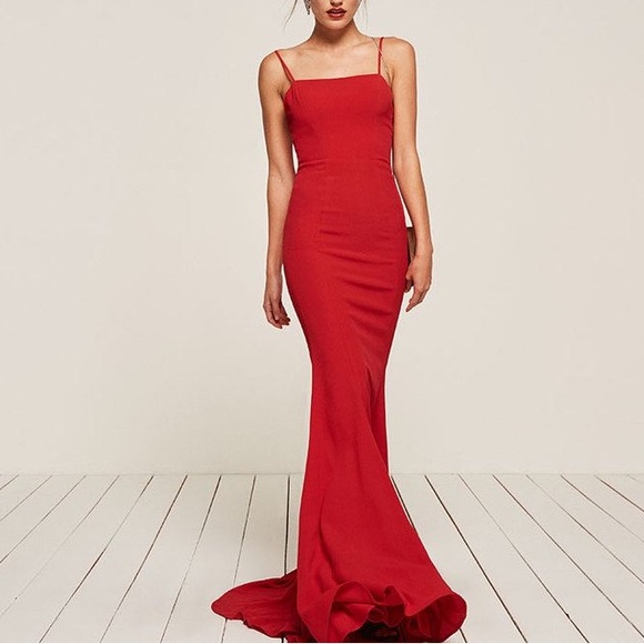 Reformation Dresses & Skirts - Reformation Dahlia gown - red maxi dress - size 6